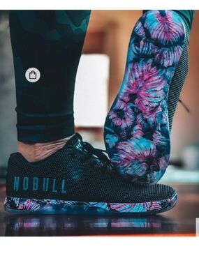 Nobull Women's Floral Trainer Shoes in Midnight Palm Women's Size 7